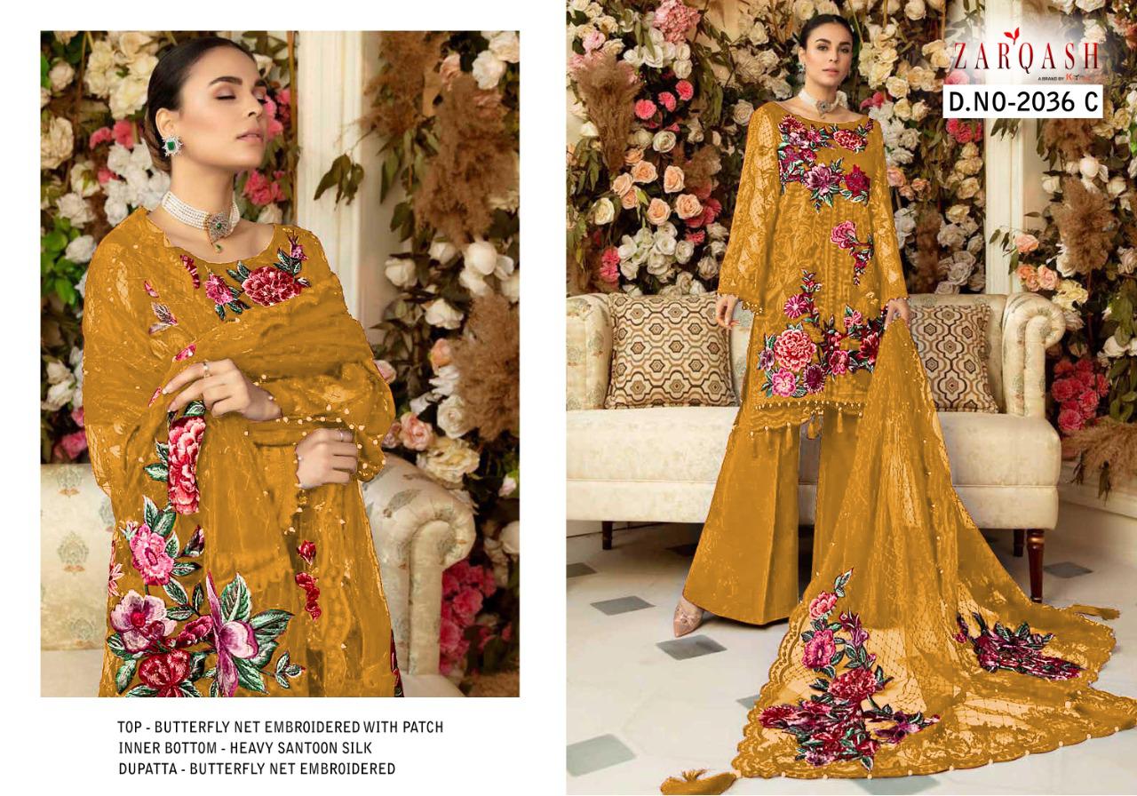 PAKISTANI SUITS D NO 2036C BY KHAYYIRA